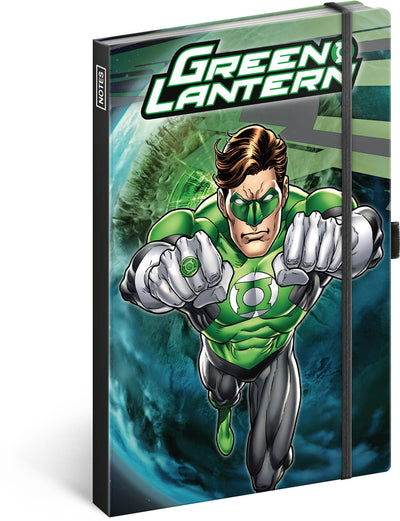 Notebook Green Lantern, lined, 13 × 21 cm