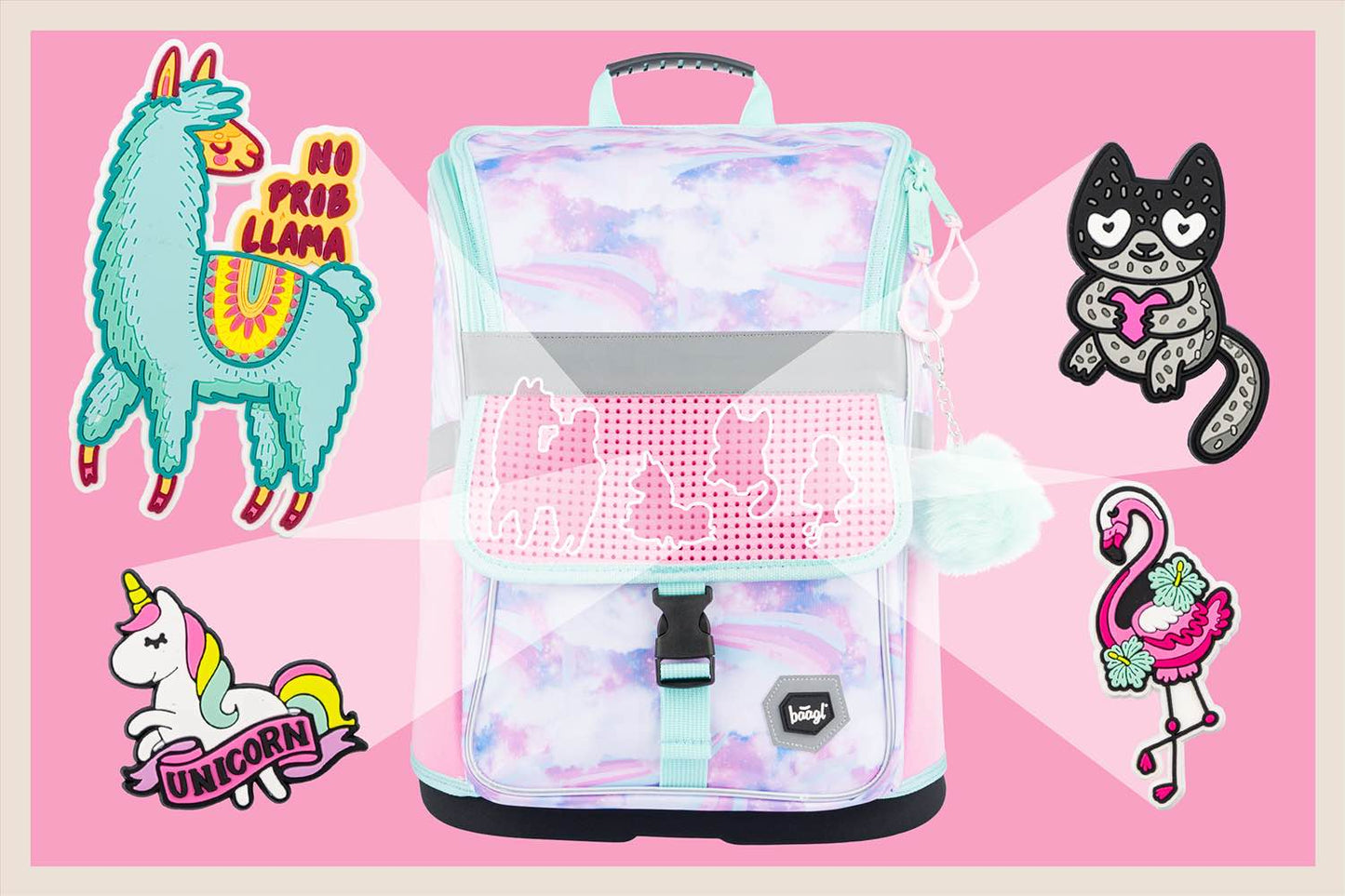 School bag Zippy Rainbow DIY