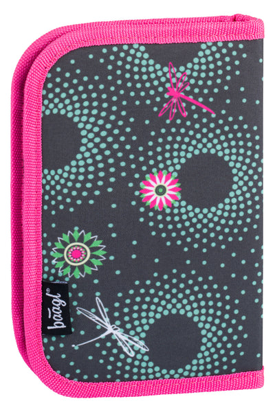 School Pencil Case Classic Flowers