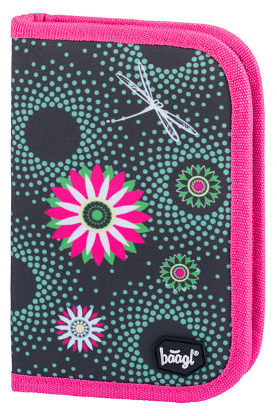 School Pencil Case Classic Flowers