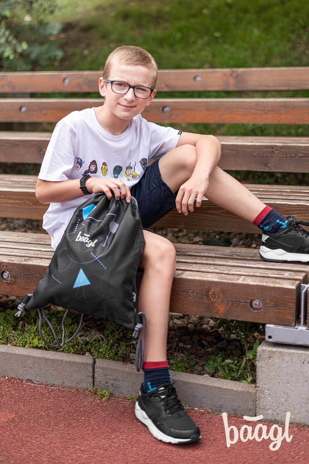 Gym sack Logo Black