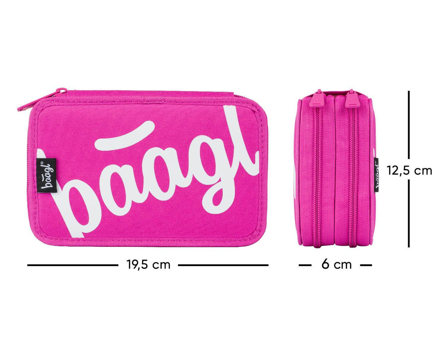 Two-tier pencil case Logo Pink