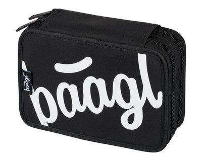 Two-tier pencil case Logo Black