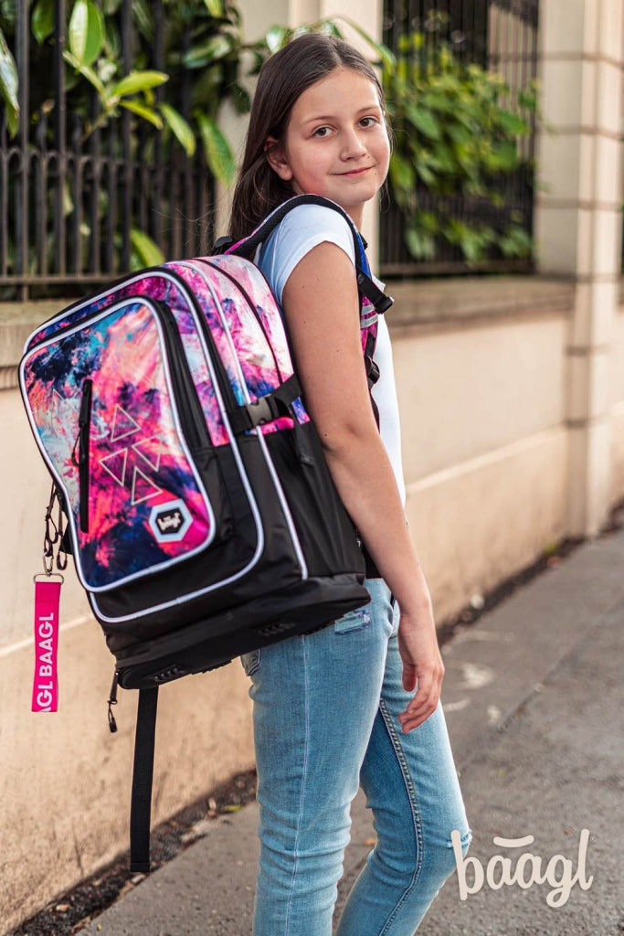 School backpack Cubic Abstract