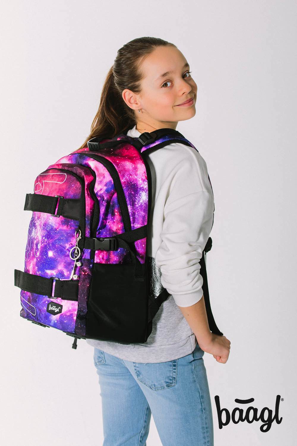 School backpack Skate Galaxy