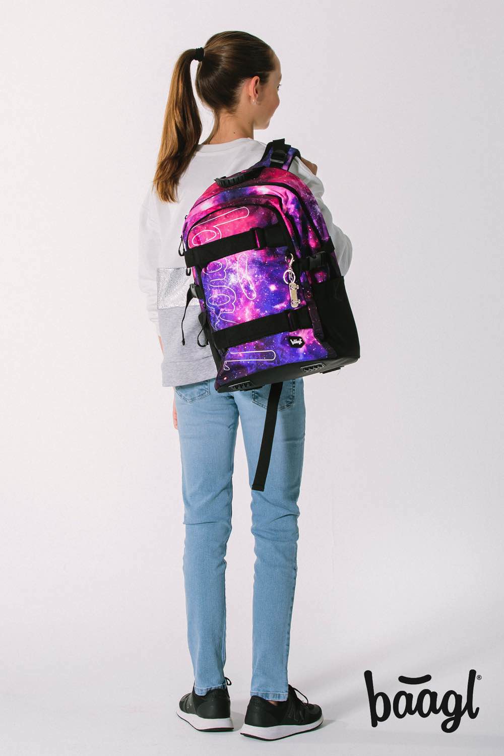 School backpack Skate Galaxy