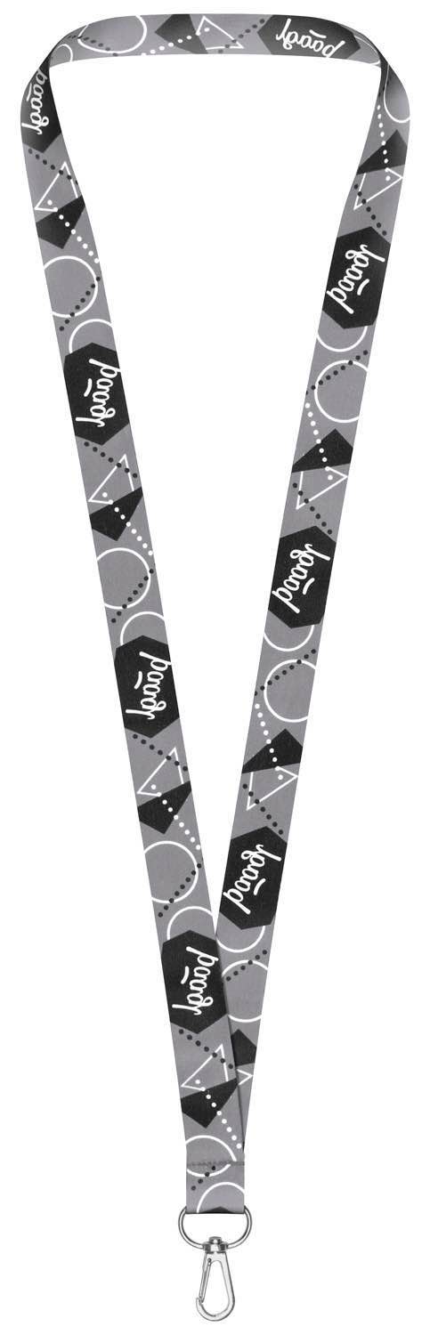 Long keychain - lanyard, gray