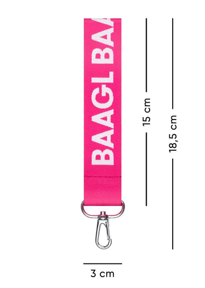 Short keychain, pink