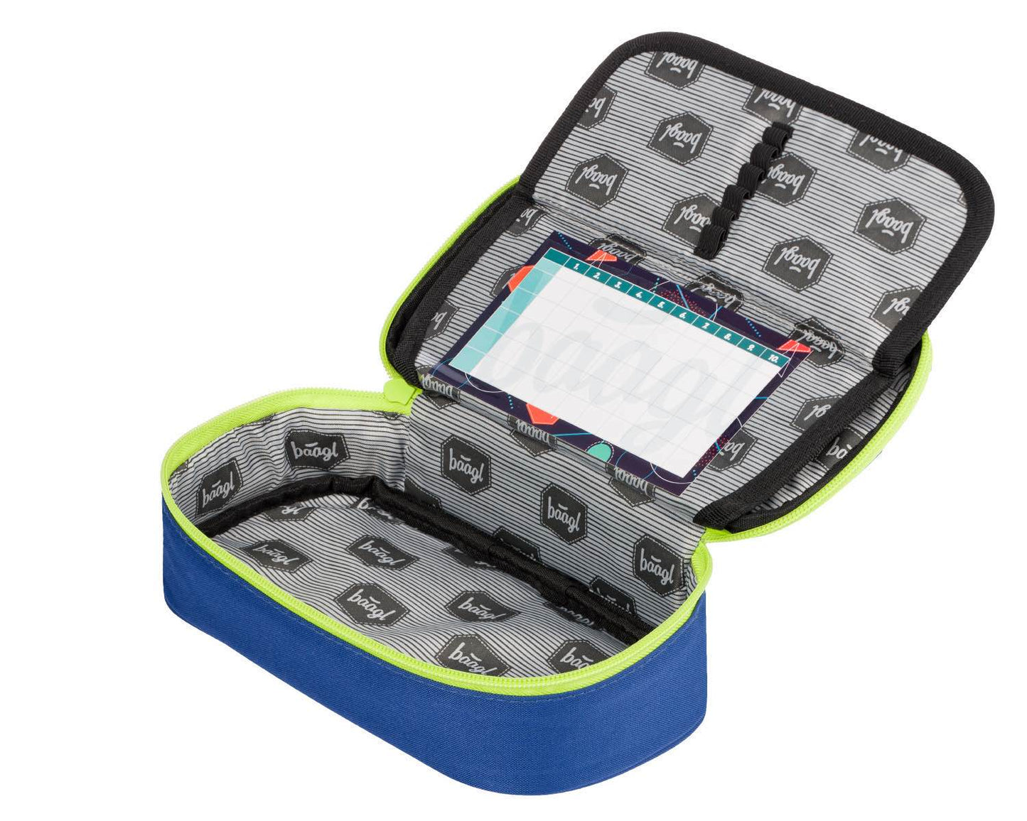 School pencil case etue Neon