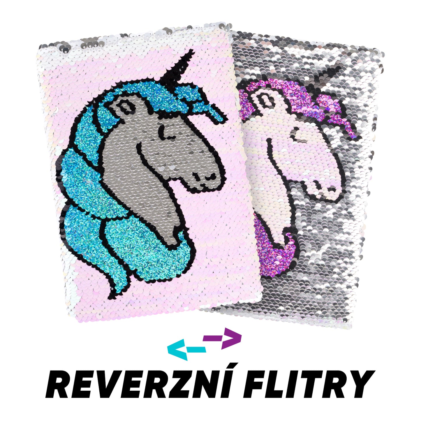 Notebook Sequined Unicorn