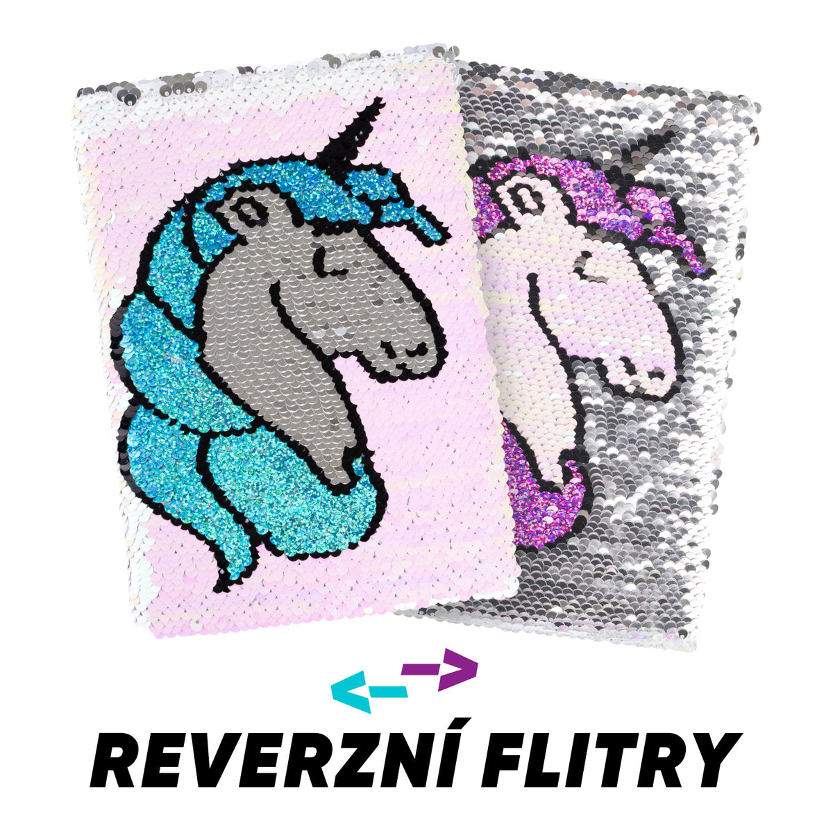 Notebook Sequined Unicorn