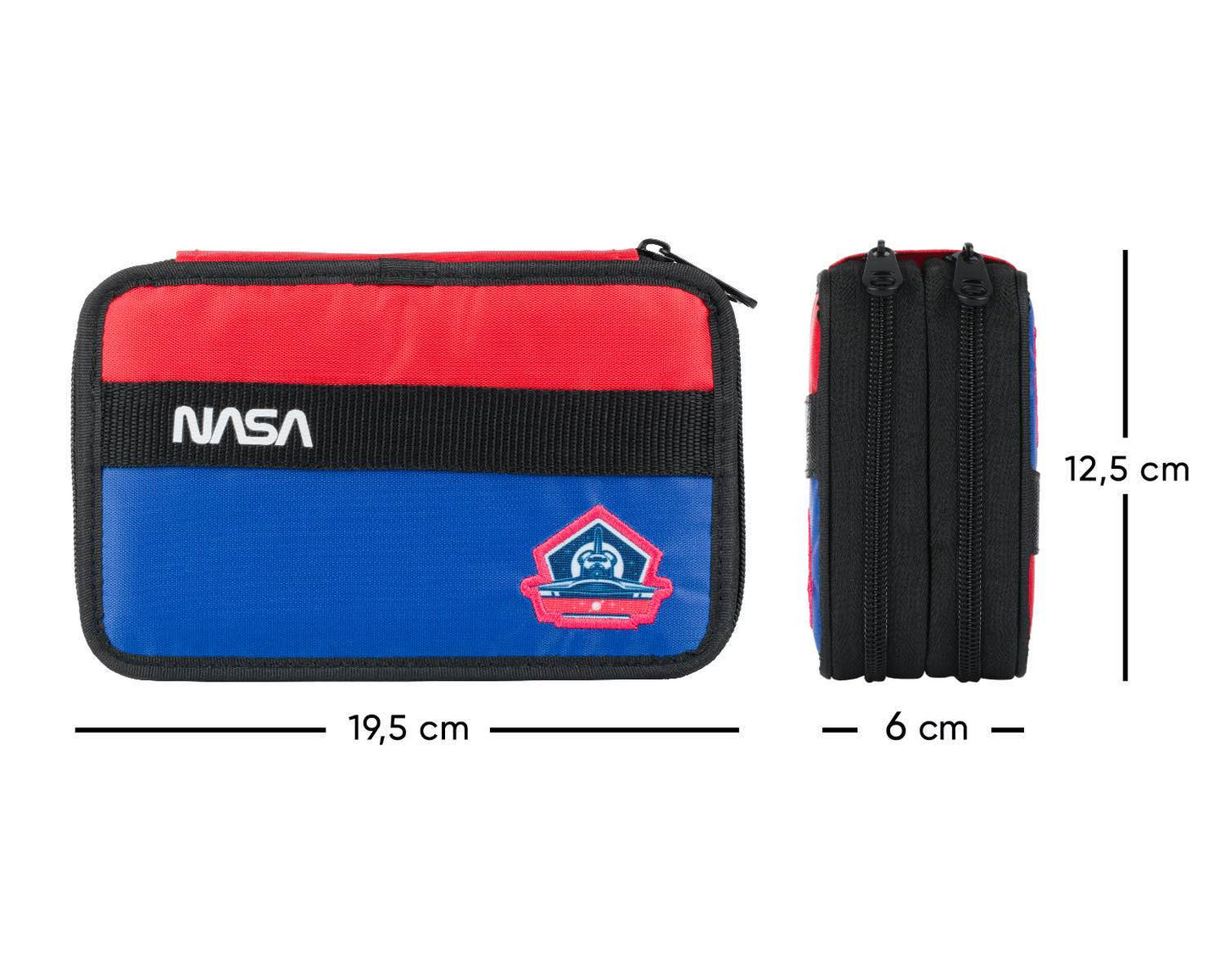 Two-tier pencil case NASA