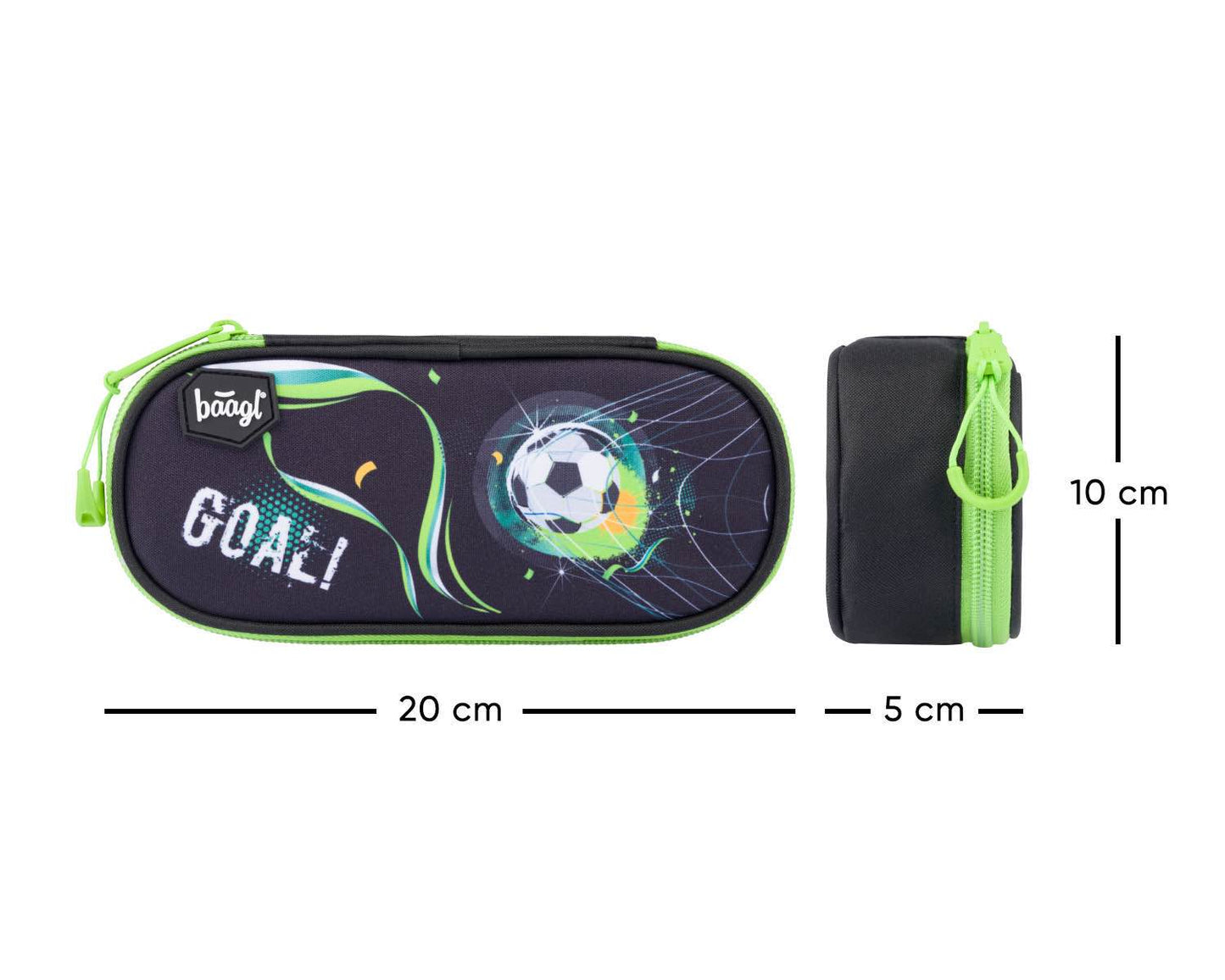 School pencil case etue compact Football