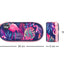 School pencil case etue compact Flamingo