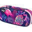 School pencil case etue compact Flamingo