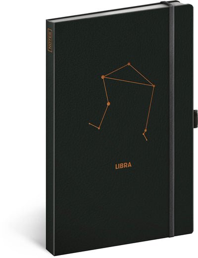 Notebook Zodiac Libra, lined, 13 × 21 cm