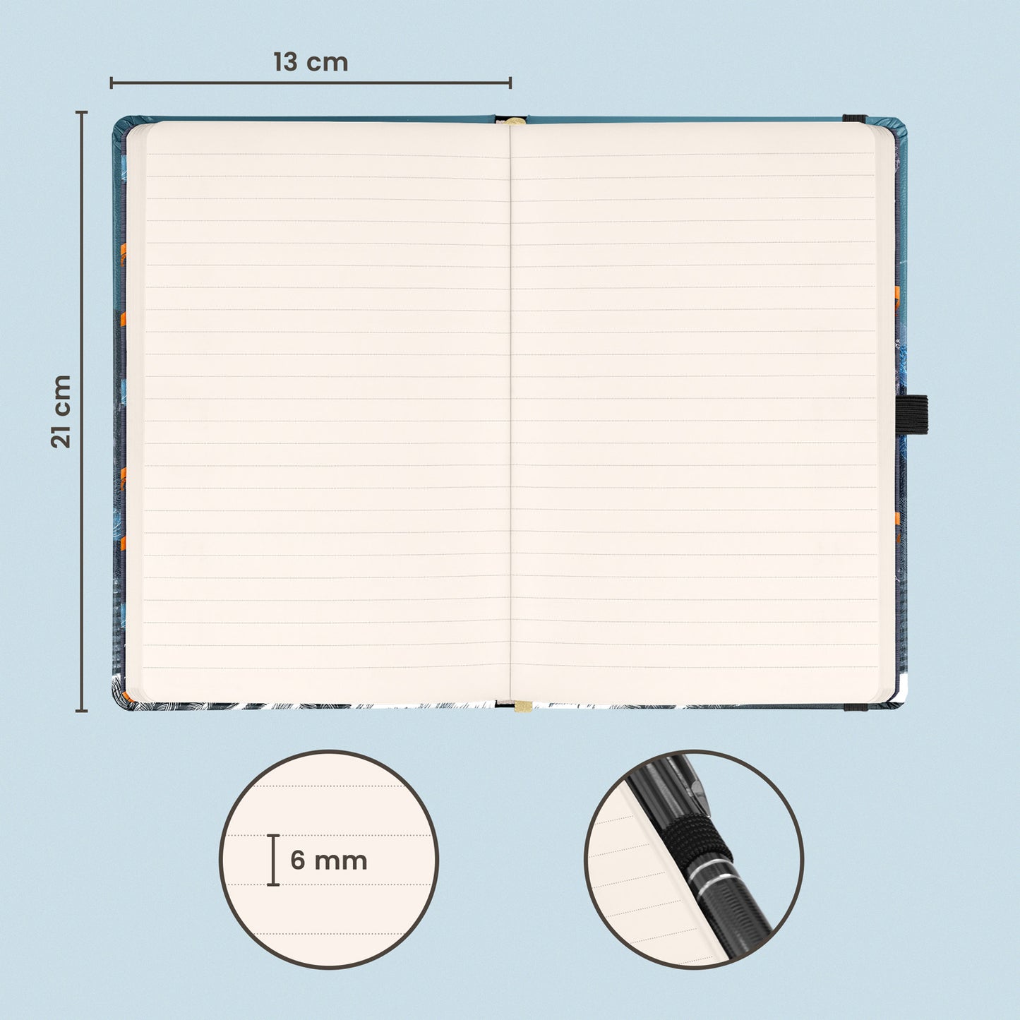 Notebook Animalium - Lucie Jenčíková, lined, 13 × 21 cm