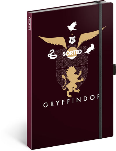 Notebook Harry Potter - Gryffindor, lined, 13 × 21 cm