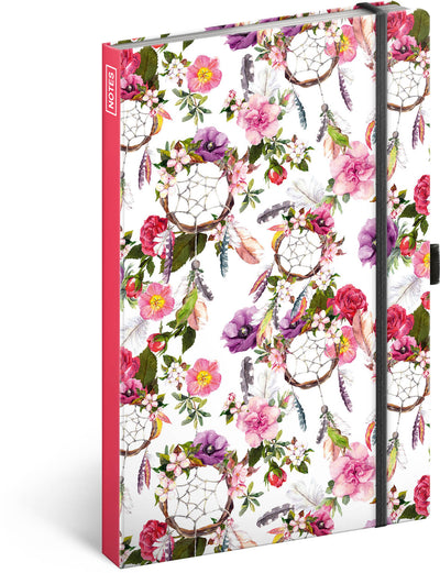 Notebook Dream Catcher Pink, lined, 13 × 21 cm