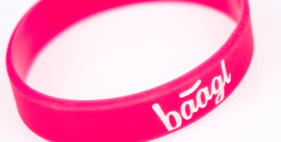 Pink glow-in-the-dark bracelet