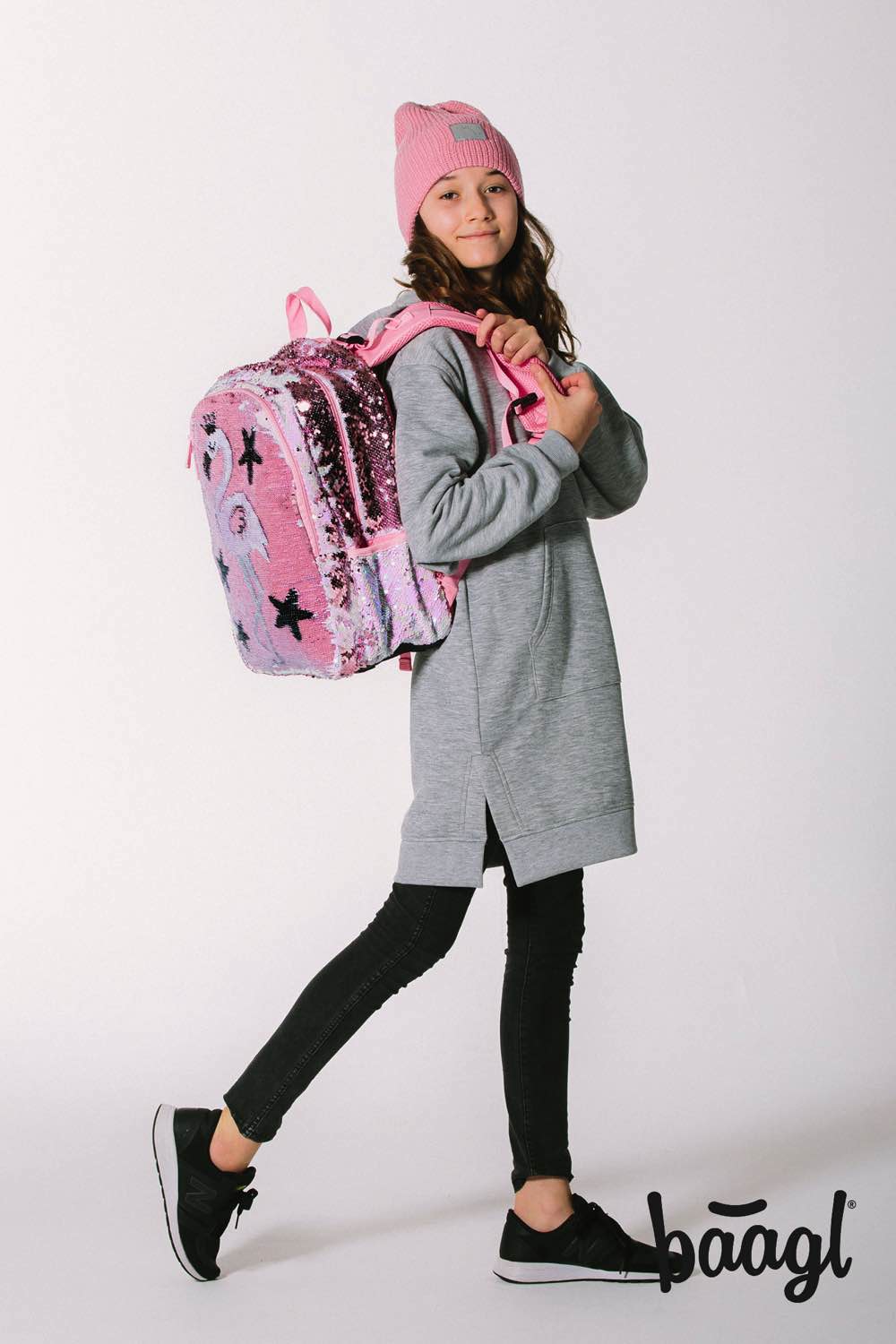 School backpack Fun Flamingo