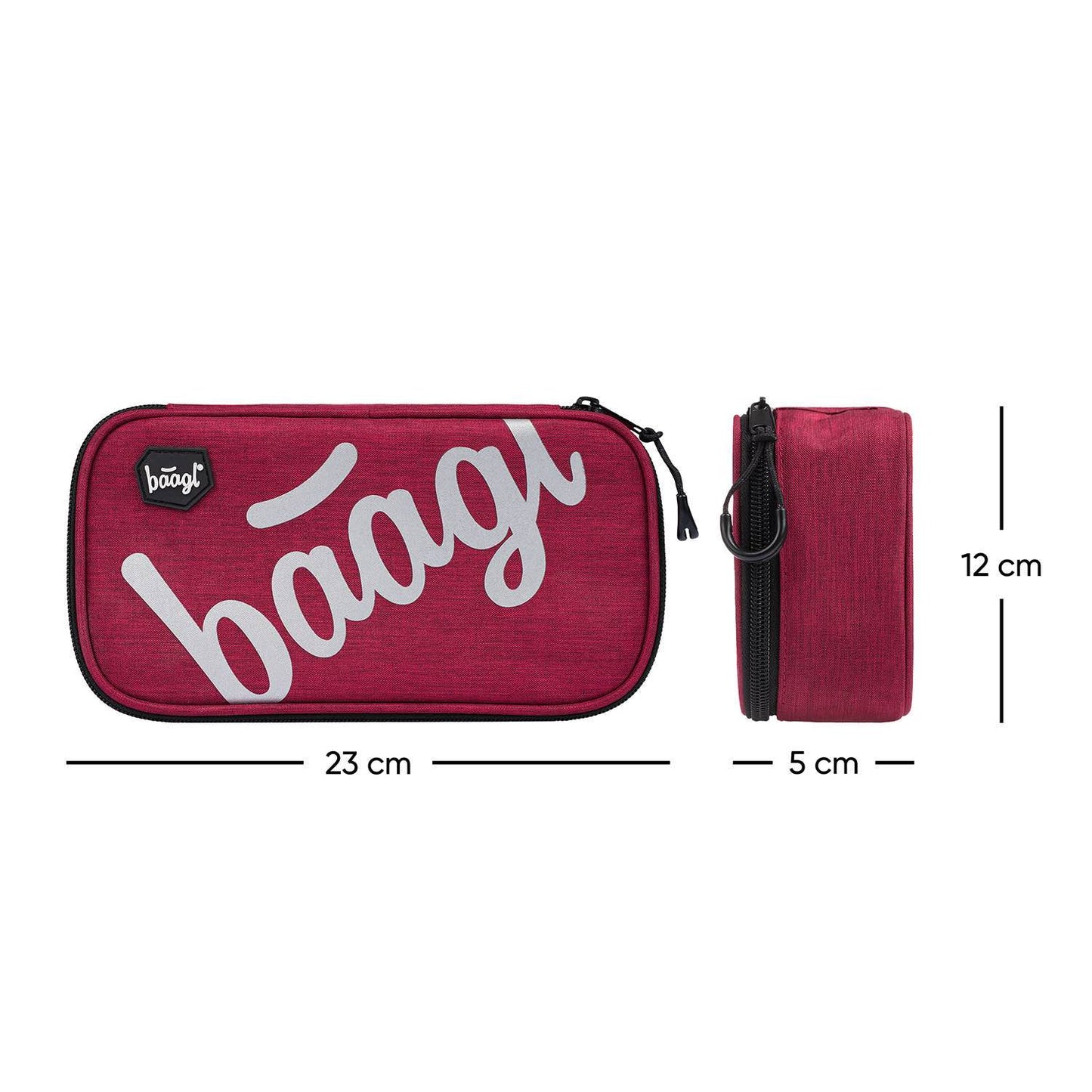 School etui Logo burgundy