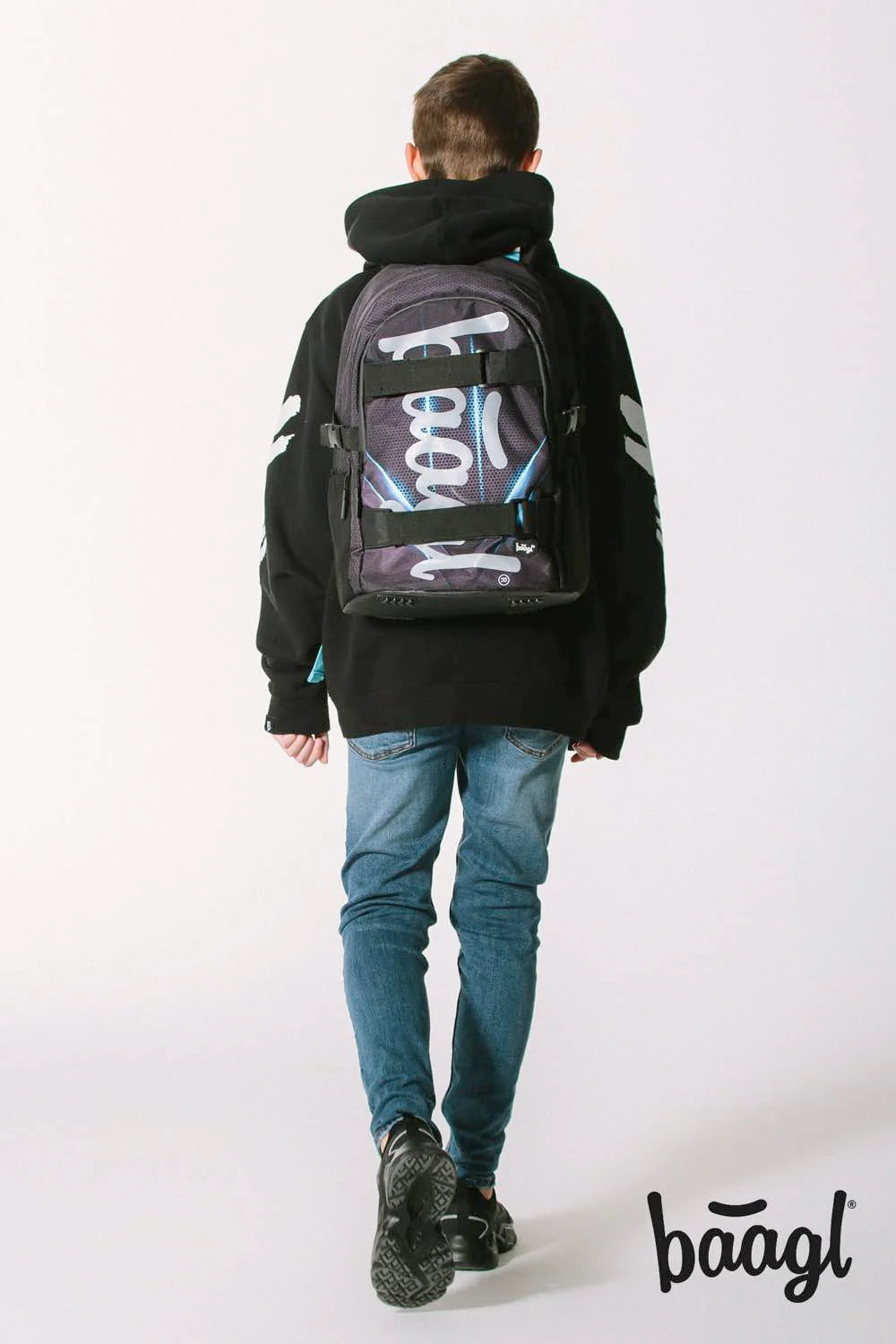 School backpack Skate Bluelight