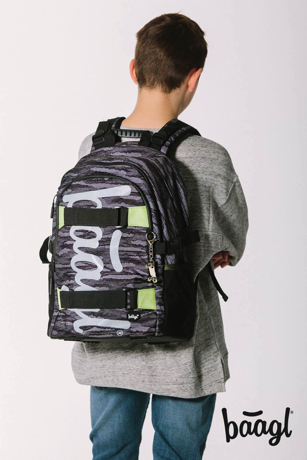 School backpack Skate Grey