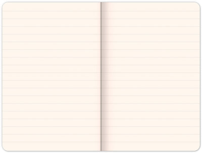 Notebook Hardy, brown, lined, 13 × 21 cm