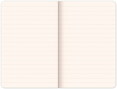 Notebook Hardy, blue, lined, 13 × 21 cm