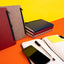 Notebook Hardy, red, lined, 13 × 21 cm
