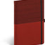 Notebook Skiver, red–burgundy, lined, 13 × 21 cm