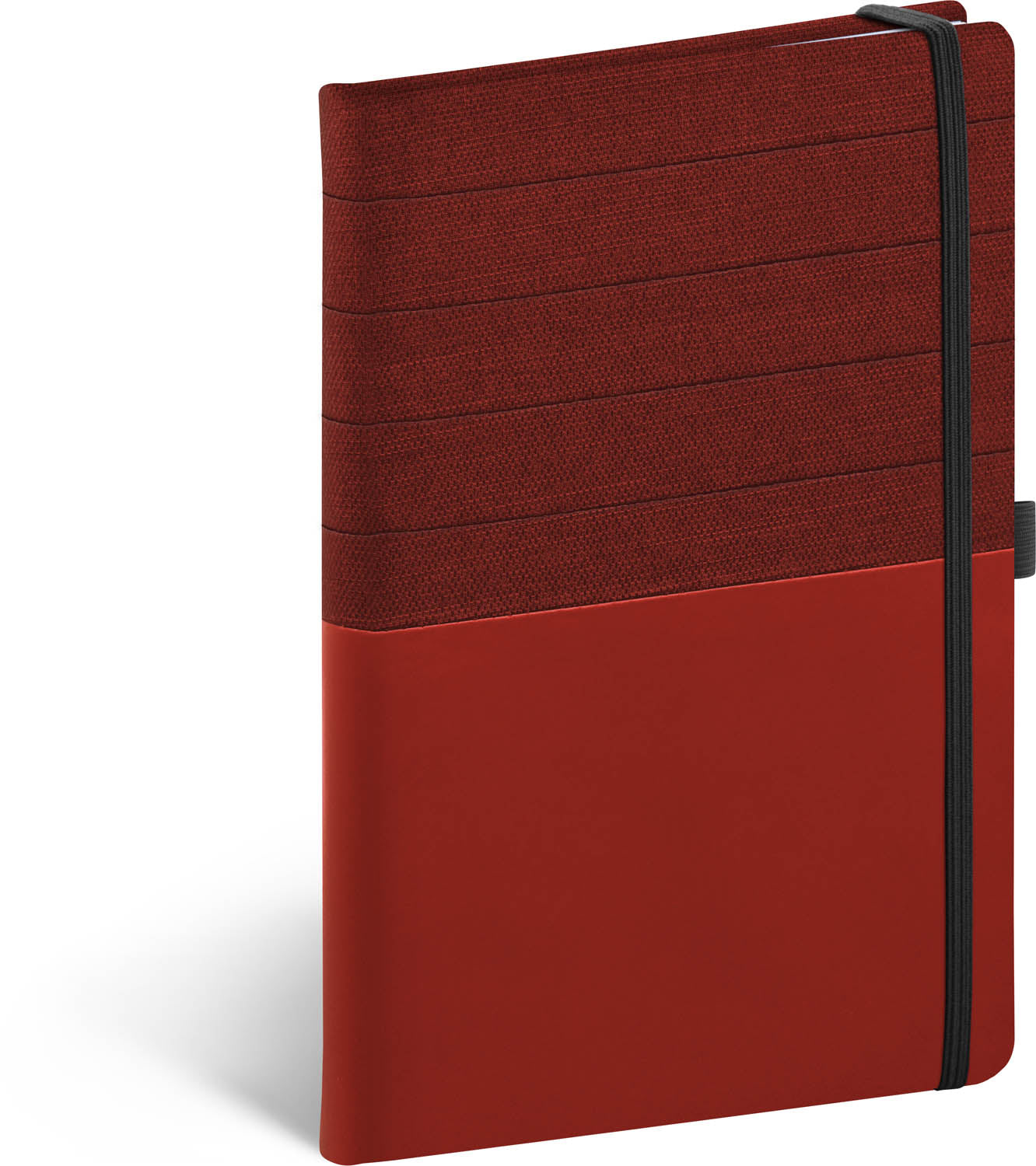Notebook Skiver, red–burgundy, lined, 13 × 21 cm