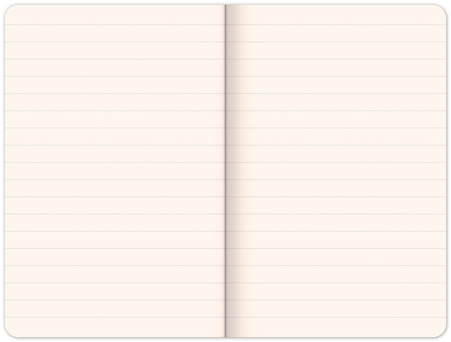Notebook Velvet, Typo, lined, 13 × 21 cm