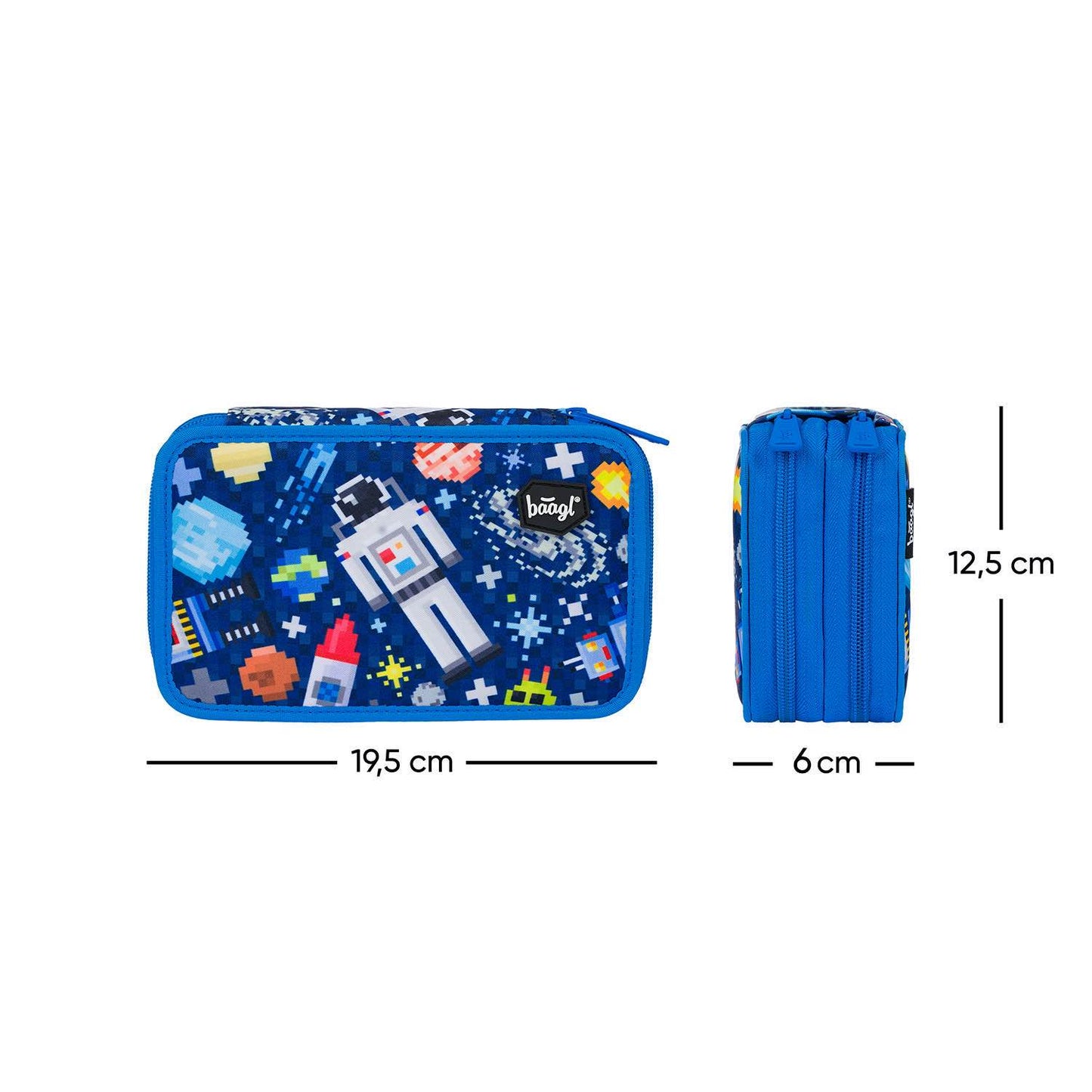 Two-tier pencil case Space Game
