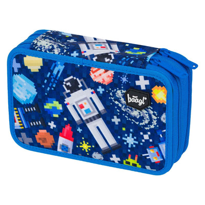 Two-tier pencil case Space Game