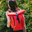 Roll top backpack TERIBEAR red