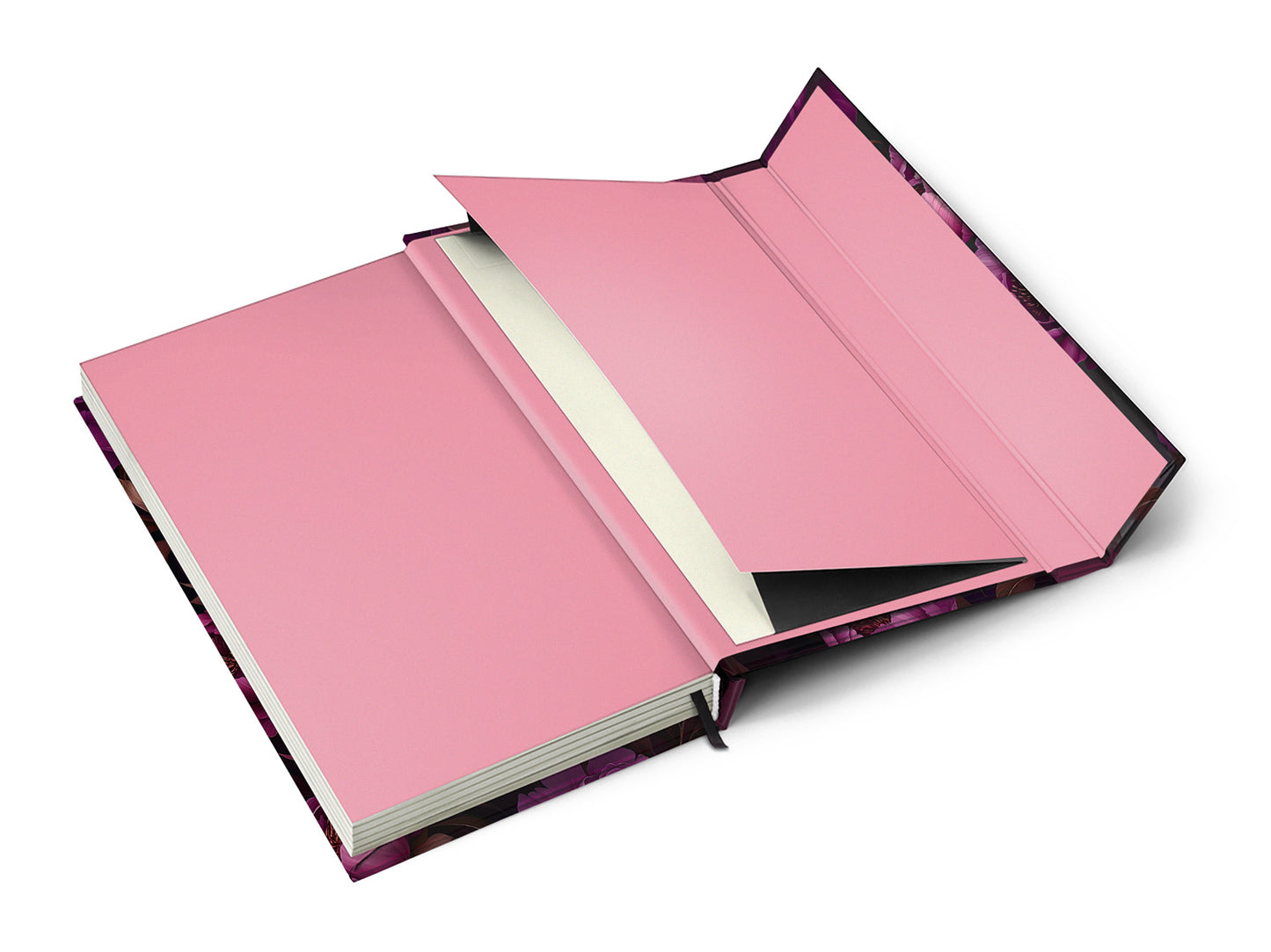 Magnetic weekly planner Purple Flowers 2026, 13 x 21 cm