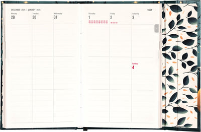 Magnetic weekly planner Fox 2026, 13 x 21 cm