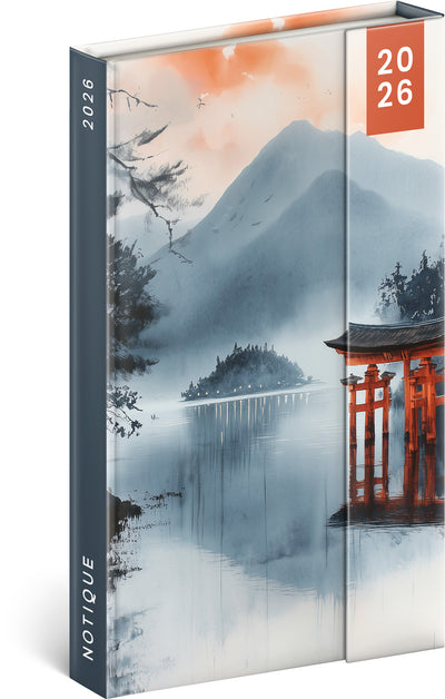 Magnetic weekly planner Japan 2026, 13 x 21 cm