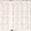Magnetic weekly planner Pink Marble 2026, 11 x 16 cm