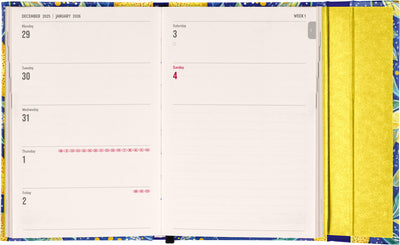 Magnetic weekly planner Lemons 2026, 11 x 16 cm