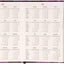 Magnetic weekly planner Purple Flowers 2026, 11 x 16 cm