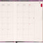 Magnetic weekly planner Purple Flowers 2026, 11 x 16 cm