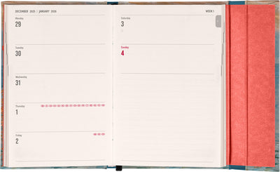 Magnetic weekly planner Claude Monet 2026, 11 x 16 cm