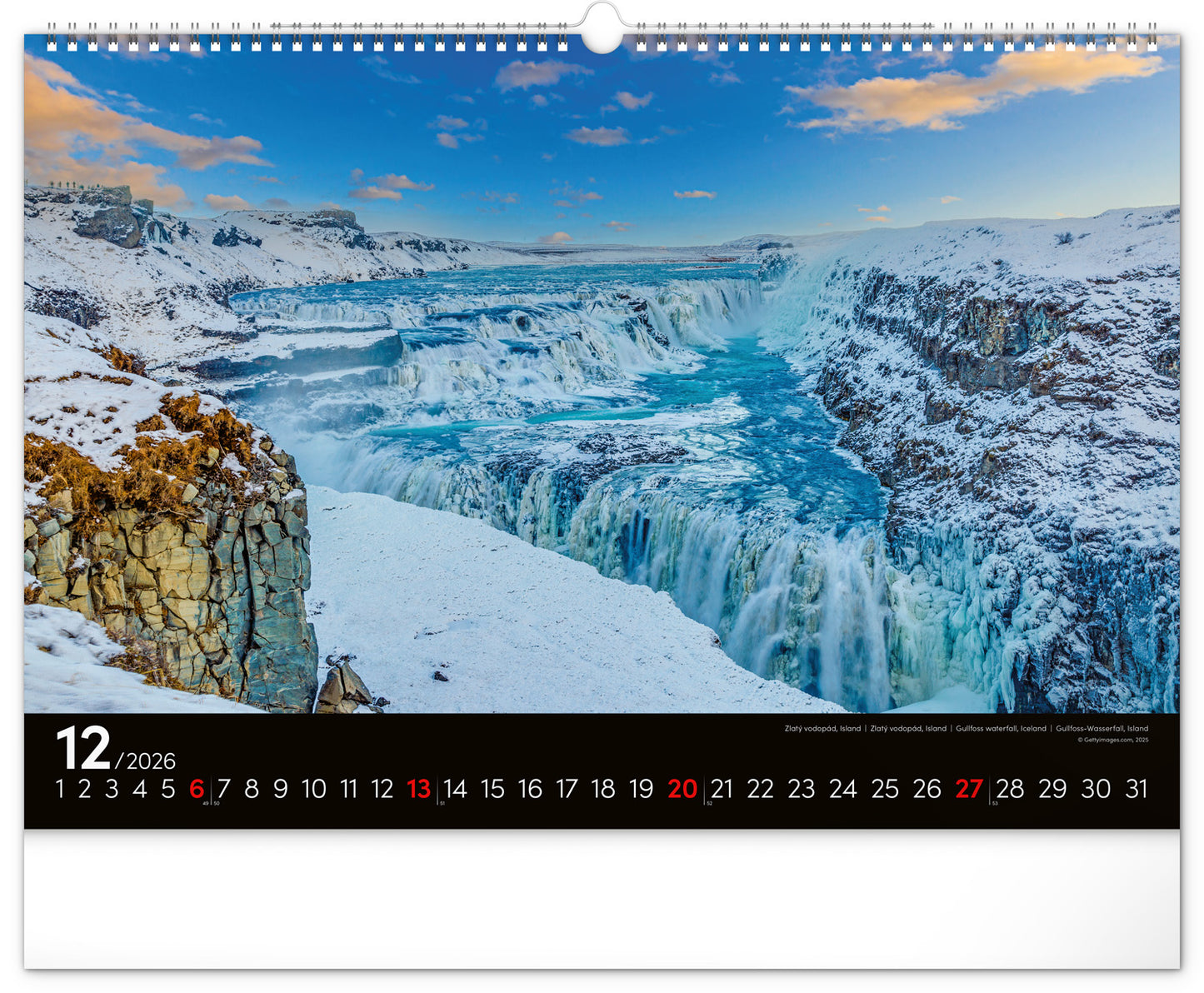 Wall calendar Landscapes 2026, 48 x 33 cm