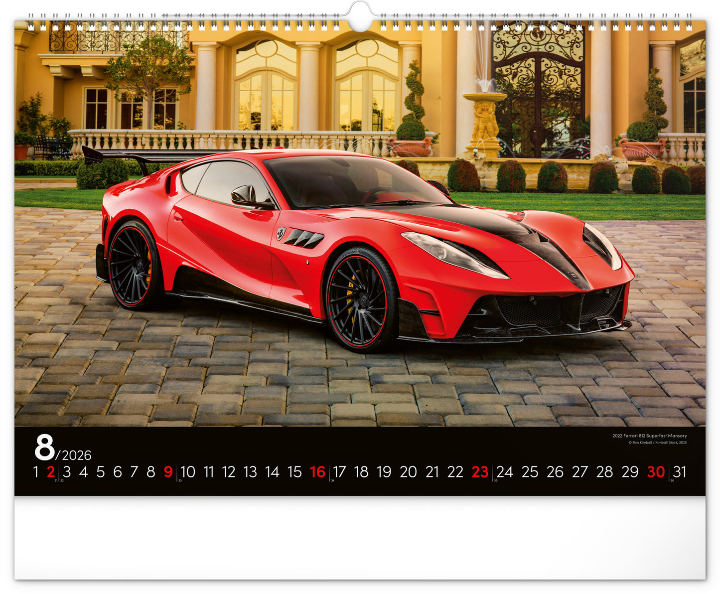 Wall calendar Cars 2026, 48 x 33 cm
