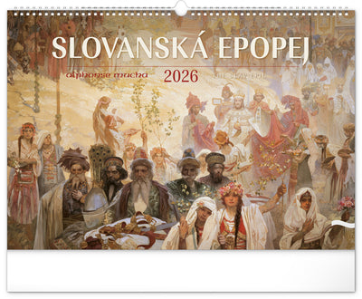 Wall calendar The Slav Epic – Alphonse Mucha 2026, 48 x 33 cm