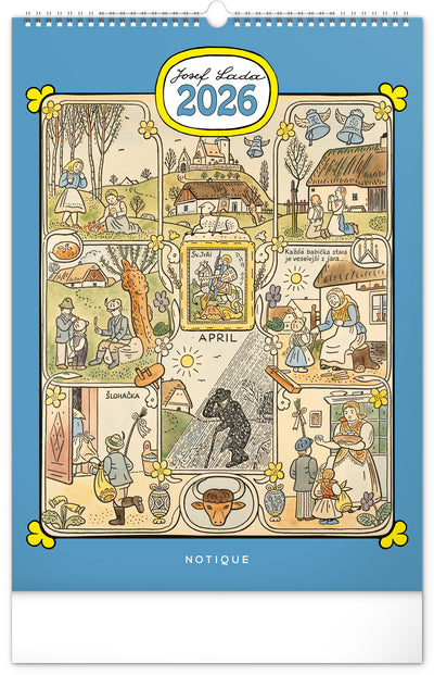Wall calendar Josef Lada 2026, 33 x 46 cm