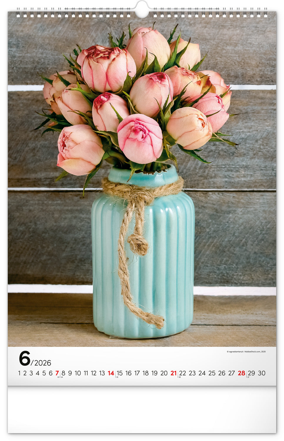 Wall calendar Bouquets 2026, 33 x 46 cm